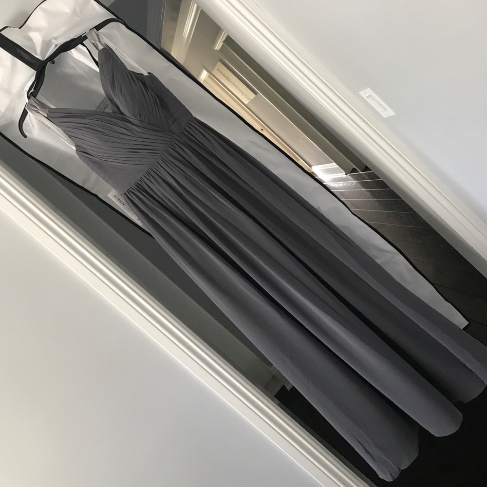 BNWT Azazie Leanna long chiffon gown size A0