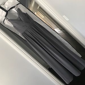 BNWT Azazie Leanna long chiffon gown size A0