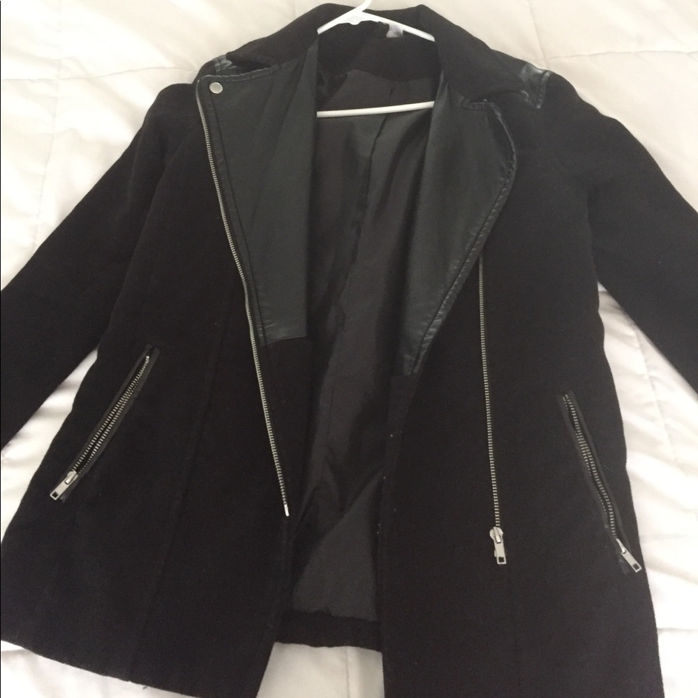Black moto jacket