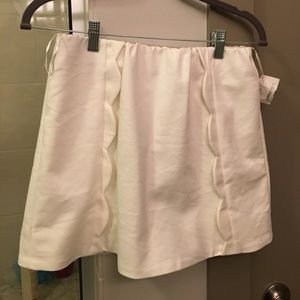 White scallop skirt