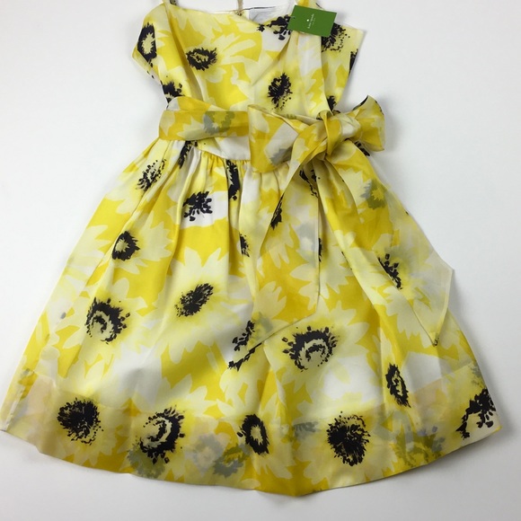 🎉HP🎉 Kate Spade Sunny Daisy Organza Bow Dress 2 - Picture 3 of 8