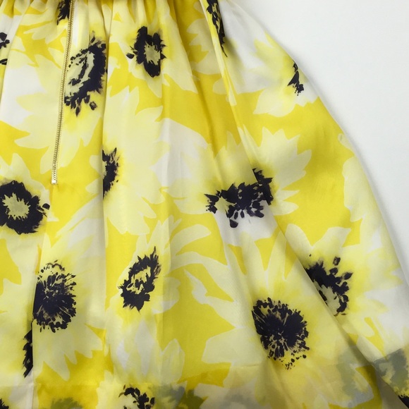 🎉HP🎉 Kate Spade Sunny Daisy Organza Bow Dress 2 - Picture 6 of 8