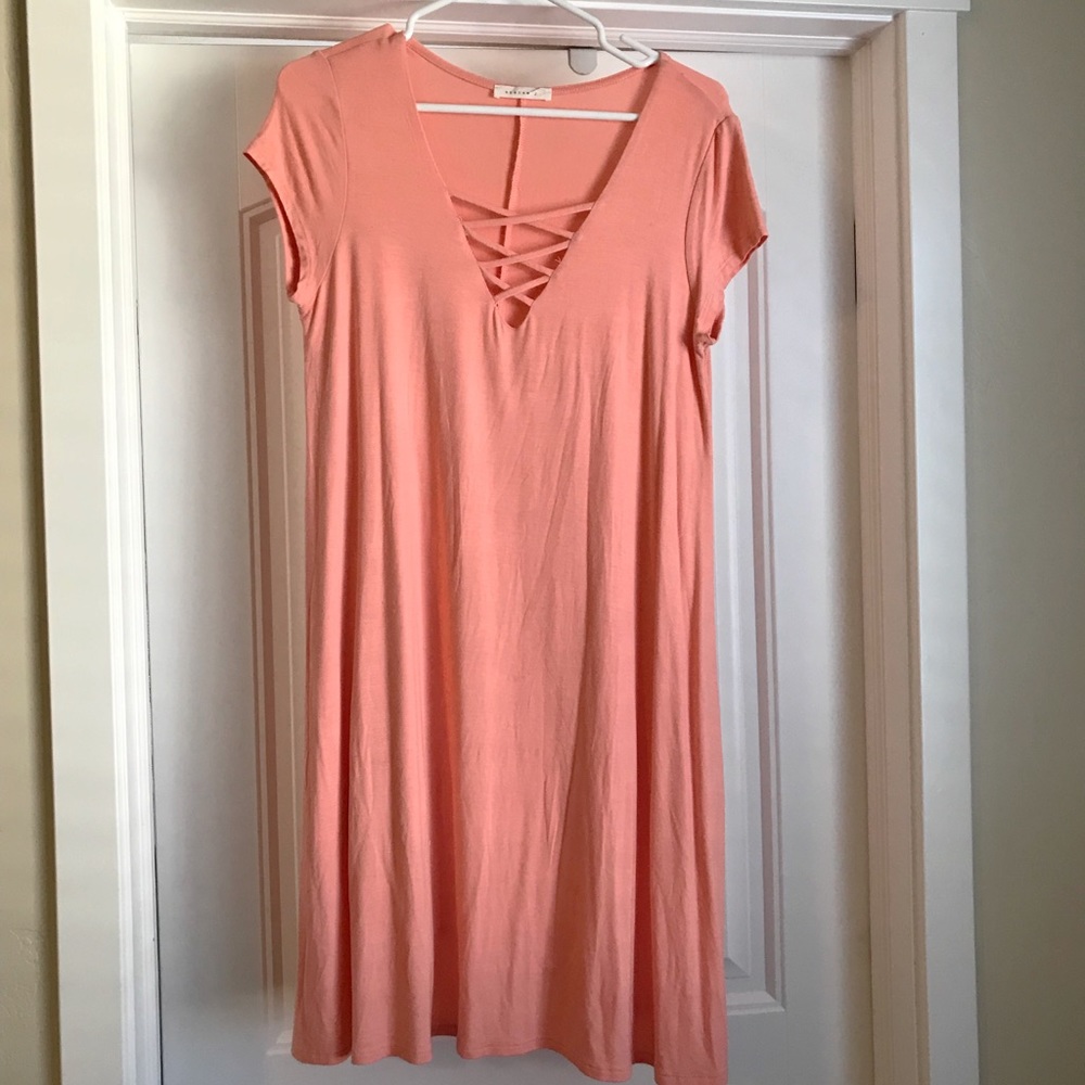 Coral dress