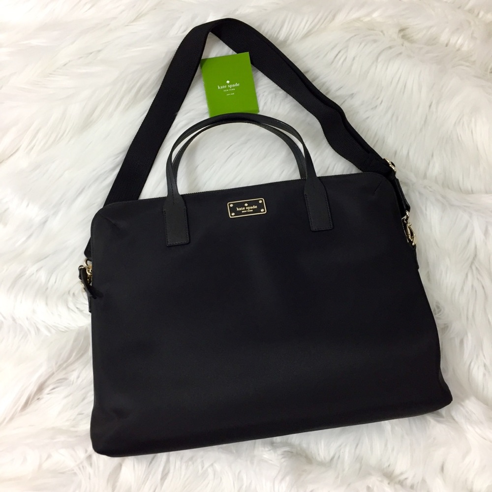 kate spade daveney nylon laptop messenger EUC