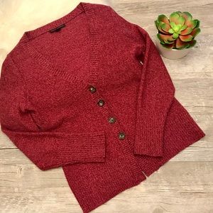 Banana Republic M Wool Angora Nylon Pink Cardigan