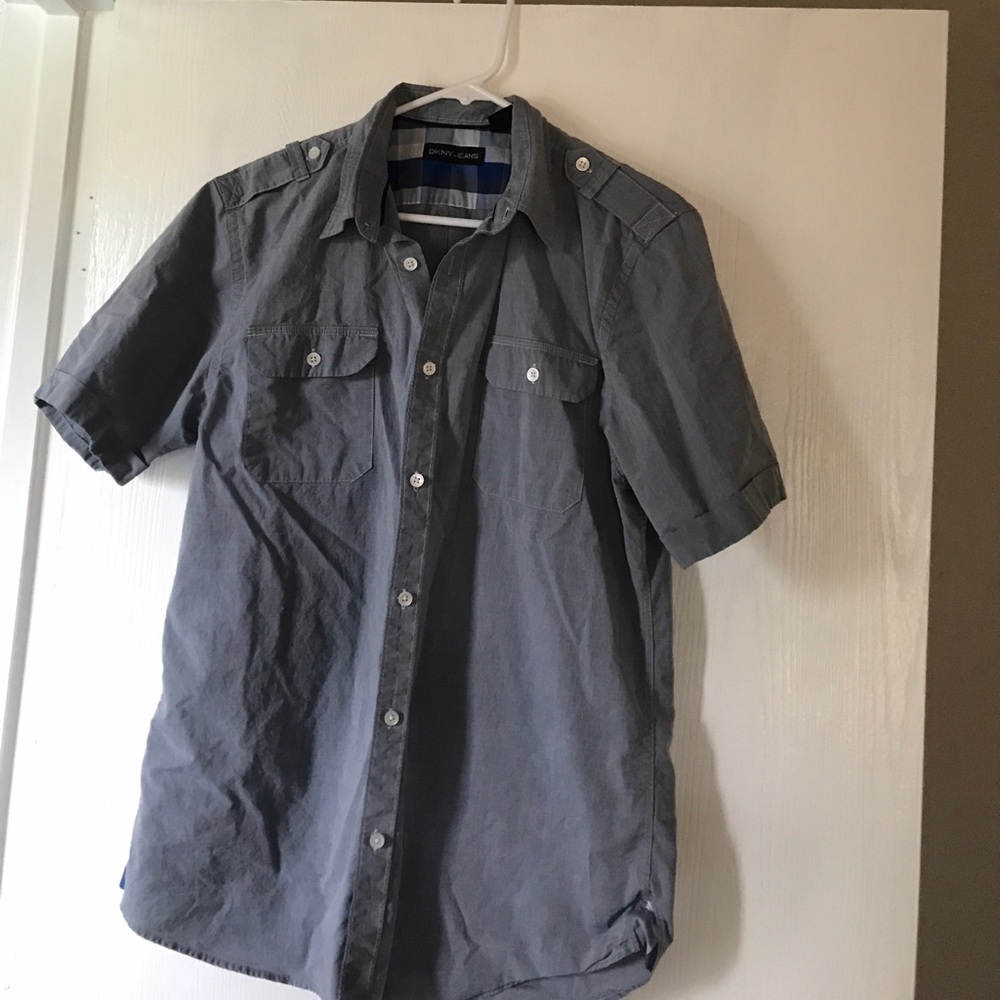 DKNY Blue Button Down