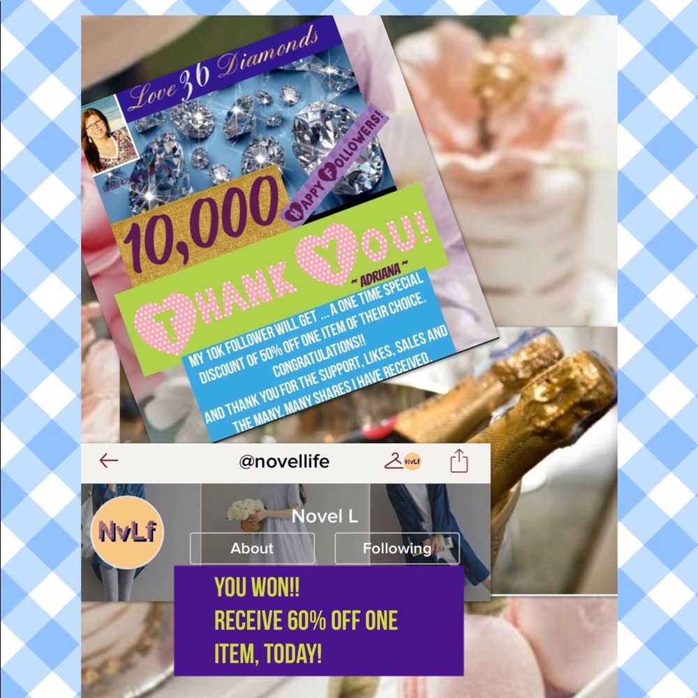 🎉10,000th Follower And Winner of a 60% Discount!!
