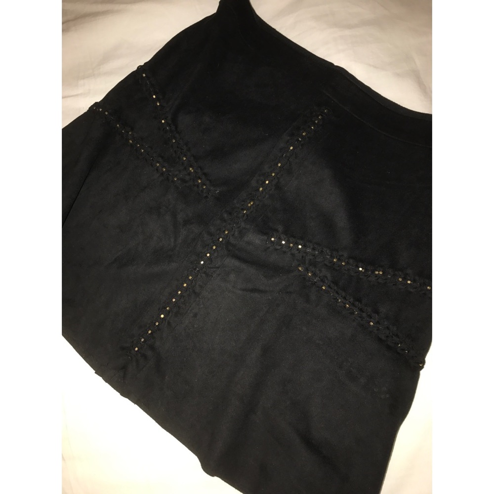 Black Suede Skirt