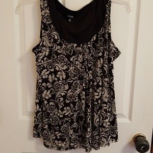 Sleeveless dress top size 1X