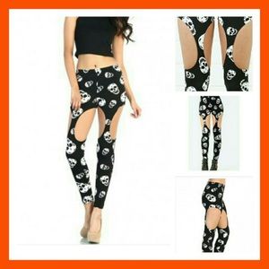 Skull Garter Leggings