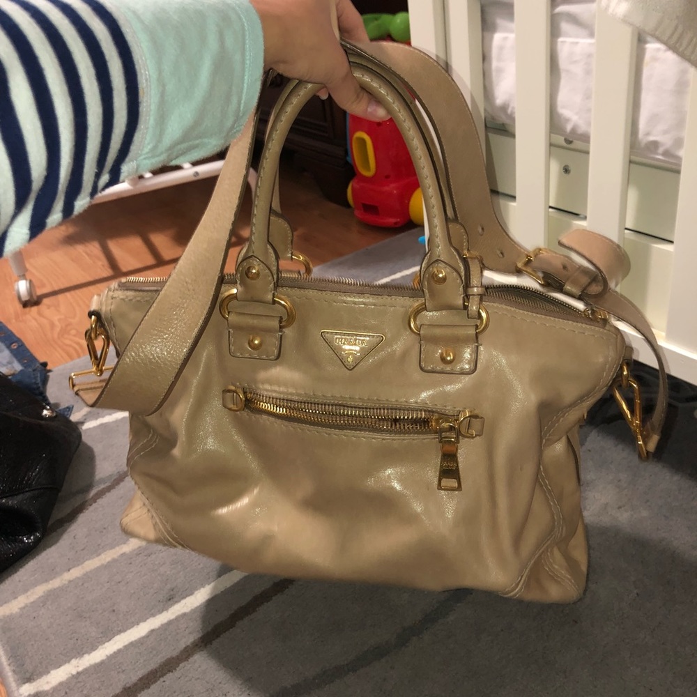 USED Prada top handle with shoulder strap