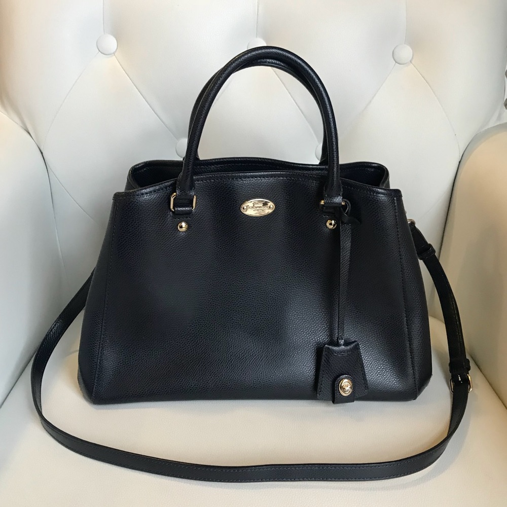 Coach Margot Carryall Small Bag in Navy Blue