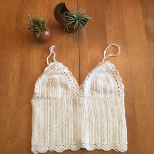 RARE Brandy Melville Crochet Tank
