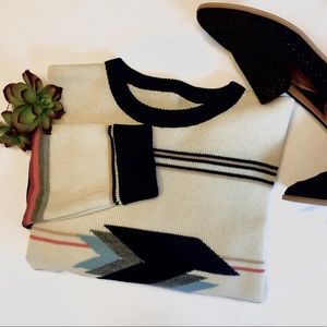 Vtg 60’s ski sweater winter sweater Nordic sweater