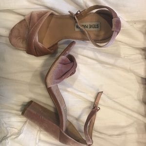 Steve Madden Blush Velvet Heels
