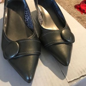 Pewter dress shoes