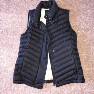 Women’s black quilted vest