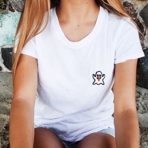 Brandy Melville Ghost Patch Tee