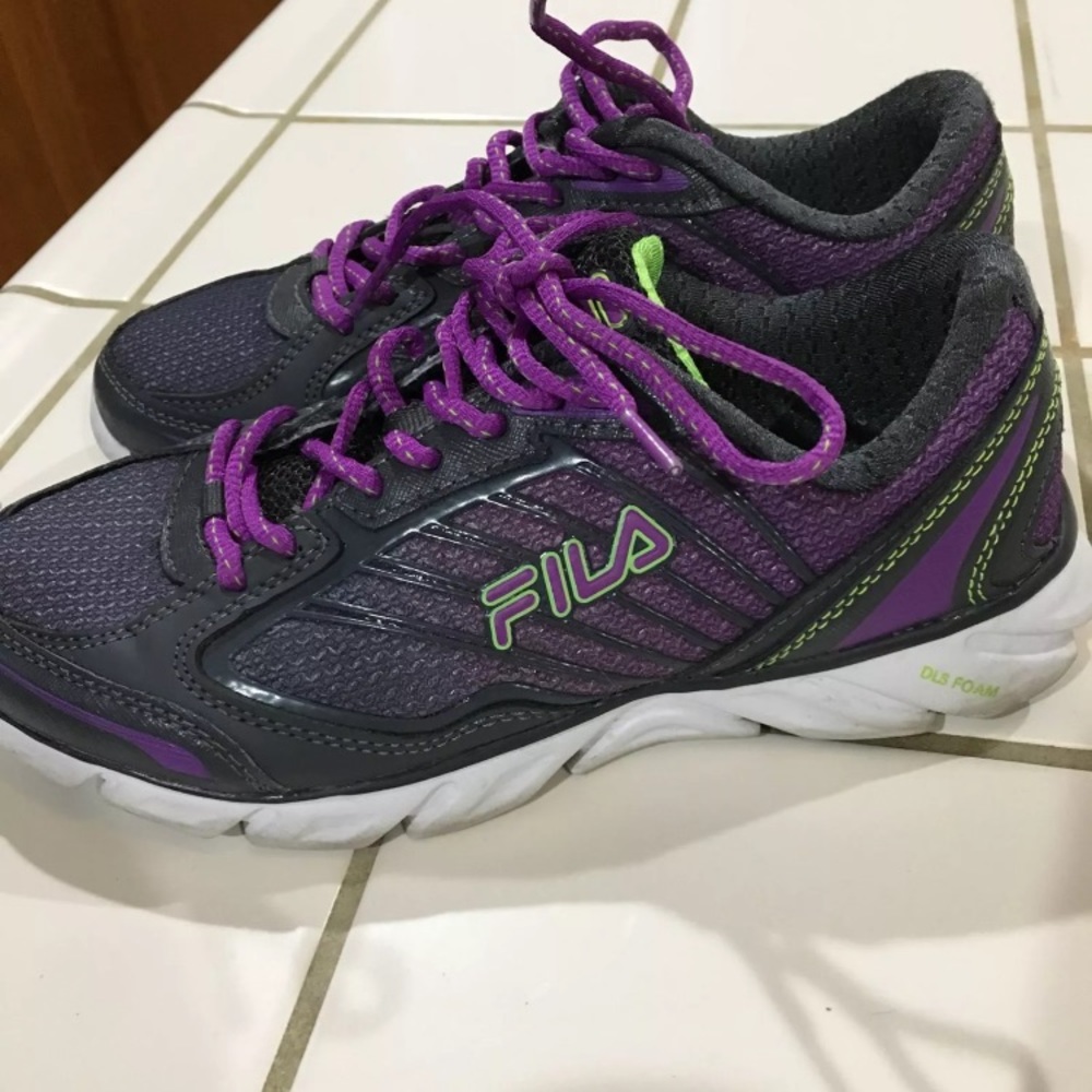 Fila sneakers gray and purple