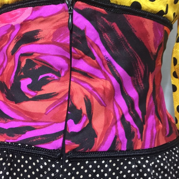 Vintage 80s Peggy Jennings Silk Polka Dot Dress 4 - Picture 6 of 8