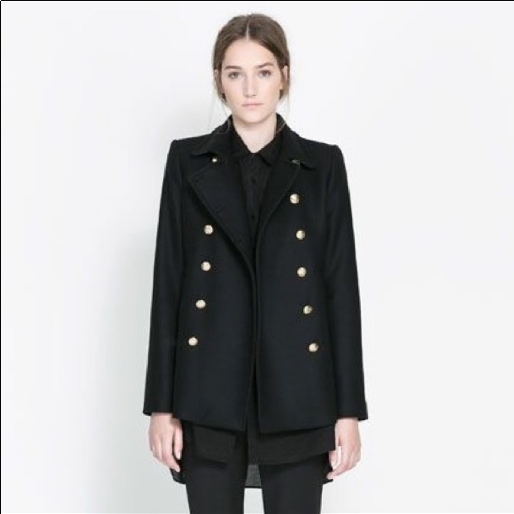 Zara military gold button jacket