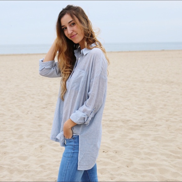 blue striped shirt - Picture 4 of 5