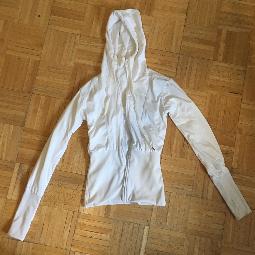 Super cute, white, reversible Lulu Lemon Jacket!