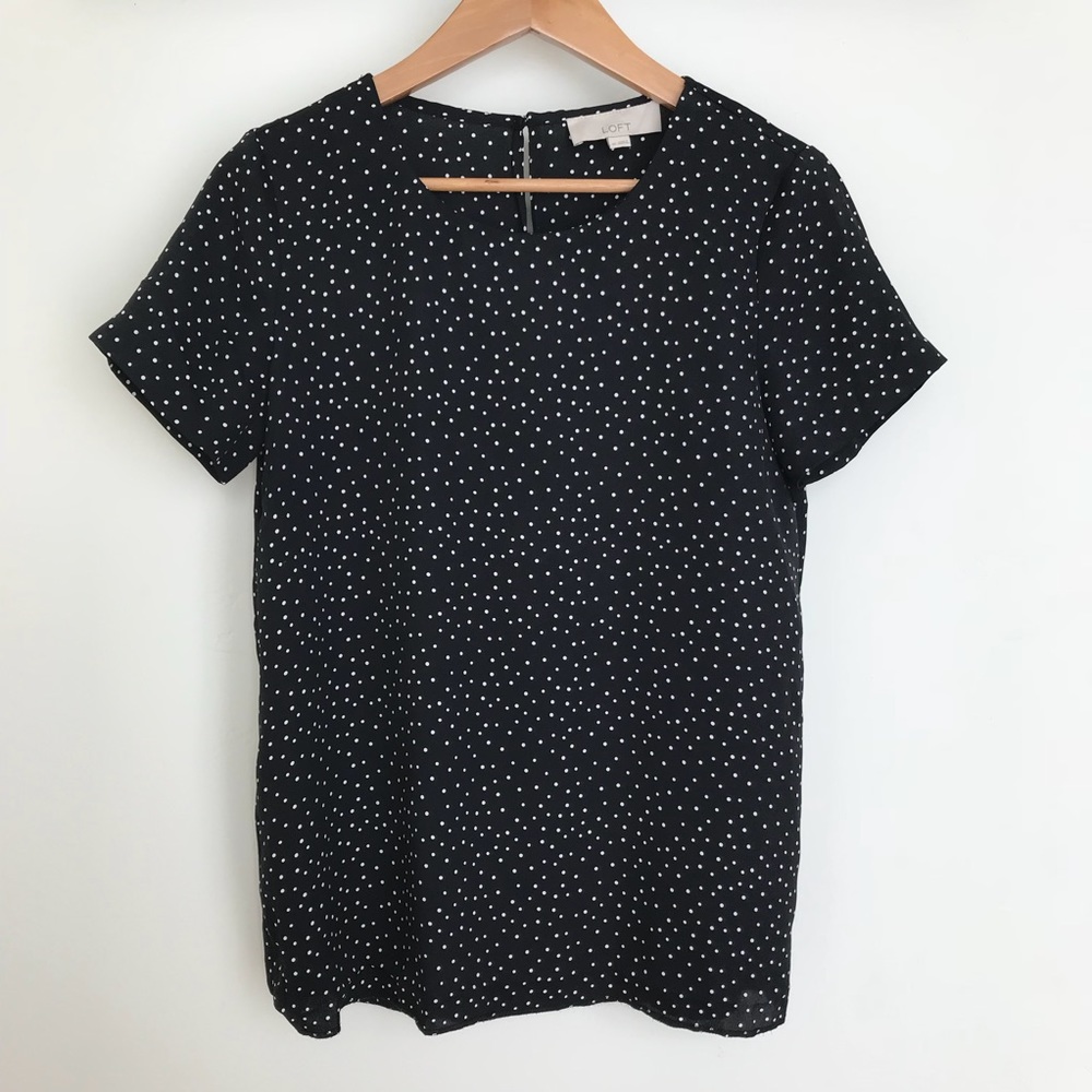 LOFT polka dot blouse