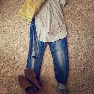 Awesome yellow paisley JCREW scarf