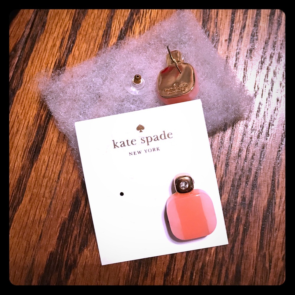 NWT KATE SPADE EARRINGS BLUSH COLOR BLOCKS NICE 😀