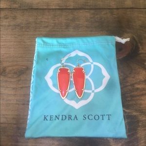 Kendra Scott orange/red earrings
