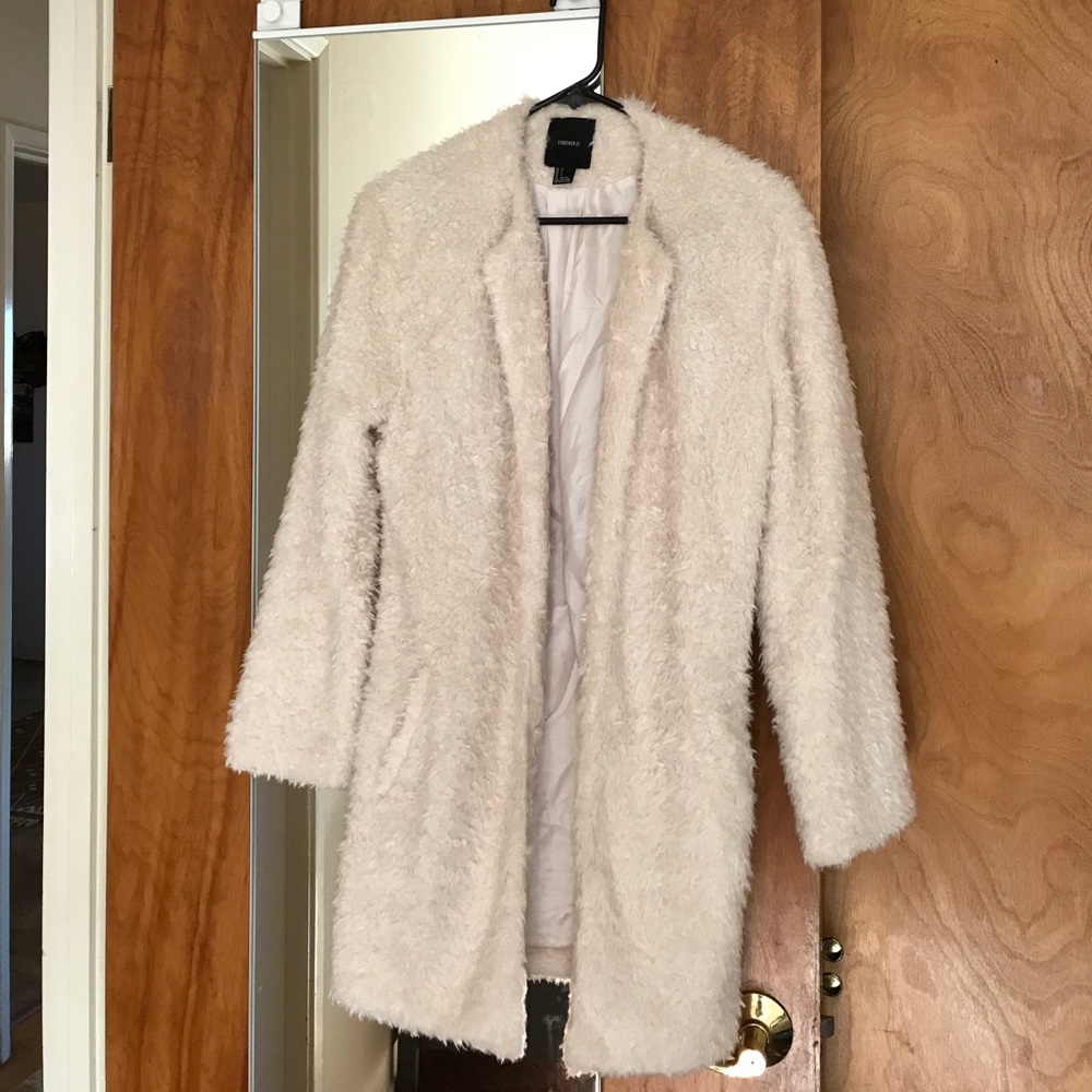 Furry long jacket