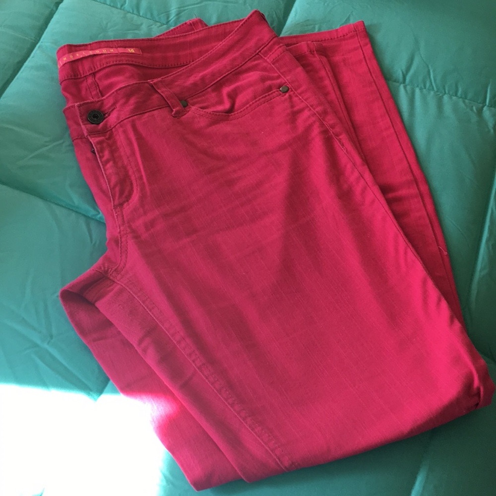 Pink jeans
