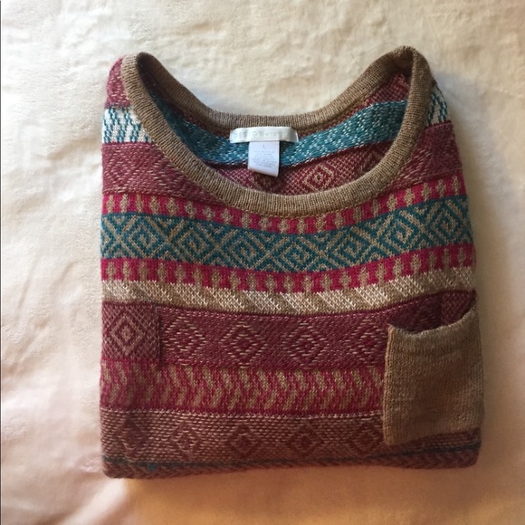 Design Theory Sweaters - Design Theory Wool blend print sweater