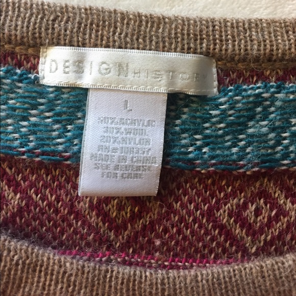 Design Theory Wool blend print sweater - Picture 5 of 6