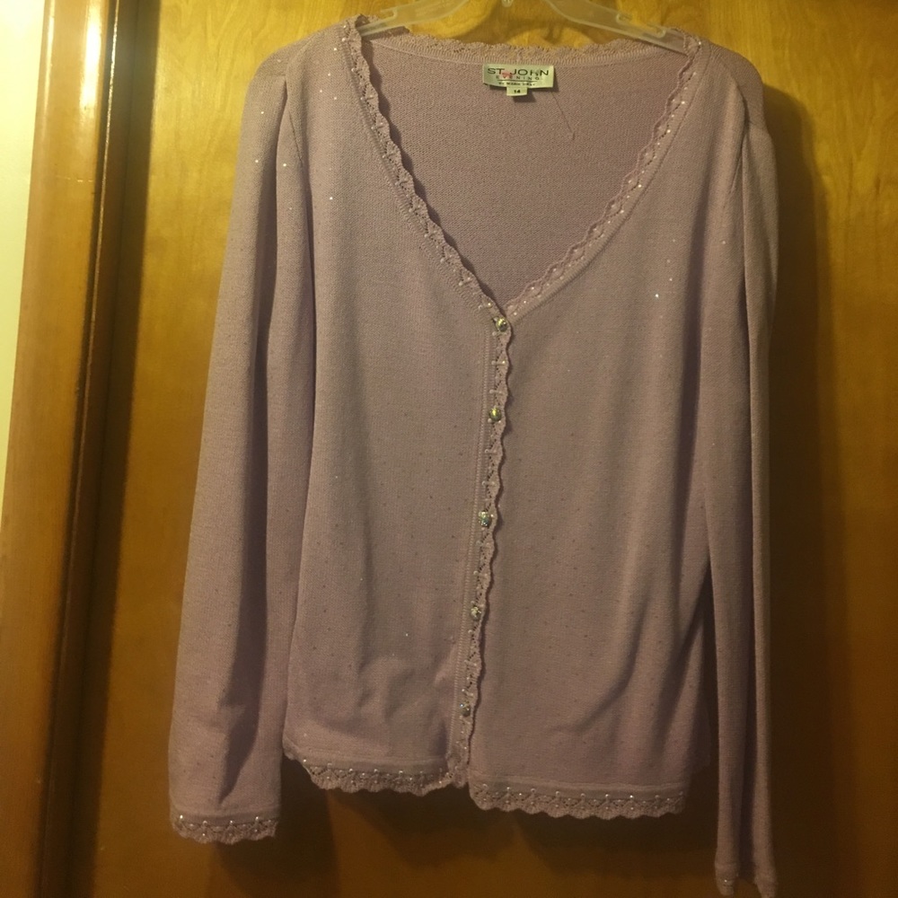 St. John lavender l sweater