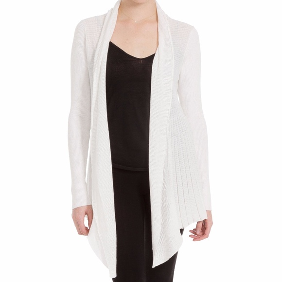Max Studio Sweaters - MAX STUDIO.com Ivory Open Front Cardigan Sweater