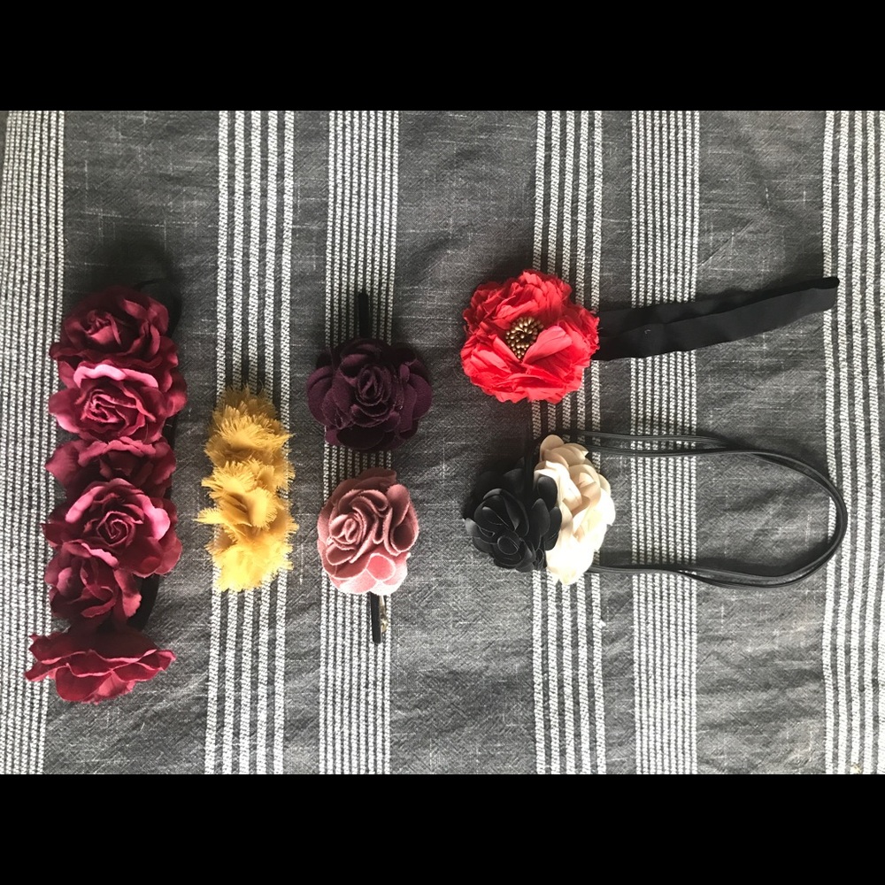 Floral headbands & barrettes