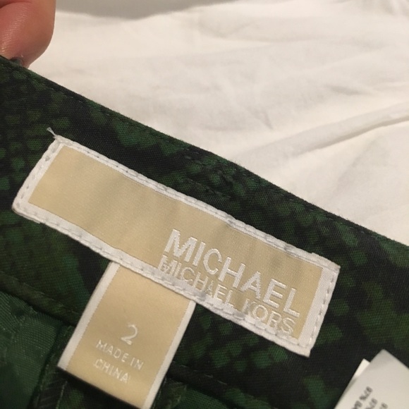 Green snake print shorts Michael Kors - Picture 4 of 5