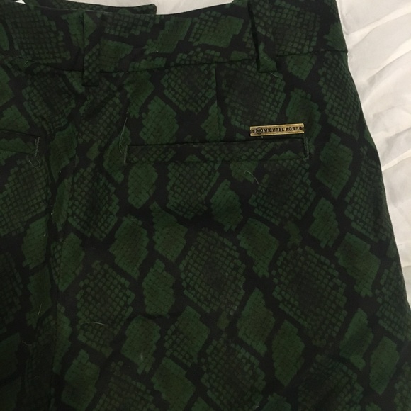 Green snake print shorts Michael Kors - Picture 5 of 5