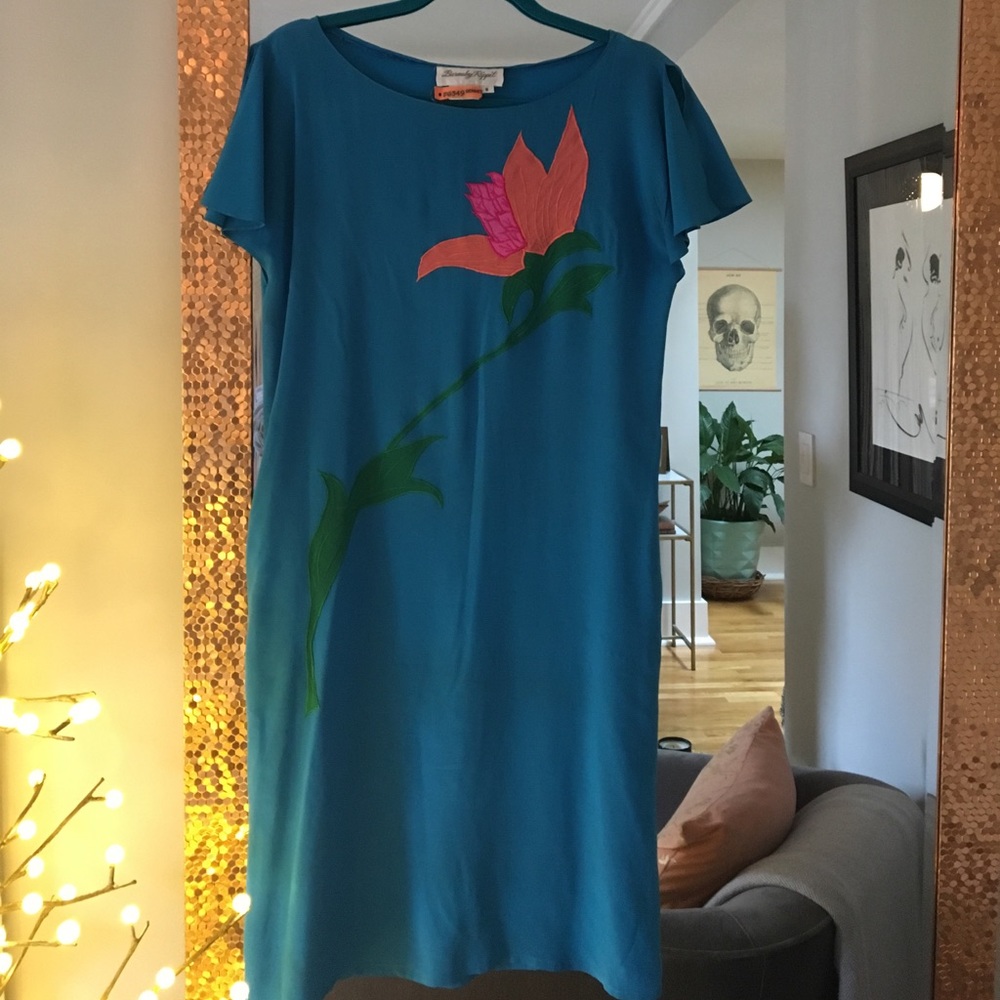 Vintage silk dress size 8