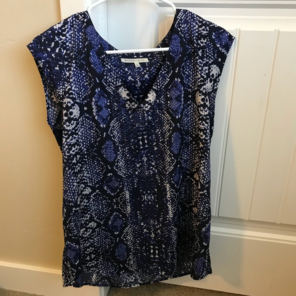 Snakeskin print top