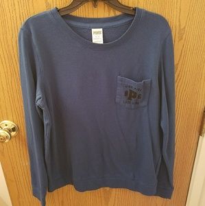 SALE!! 🎉 VS PINK Blue crew neck sweatshirt