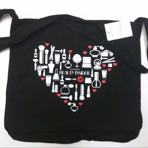 NWT Sephora April 2016 VIB Black Canvas Tote Bag