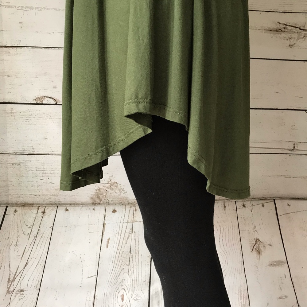 Sage Green Super Soft Long Sleeve Dress - Picture 2 of 3