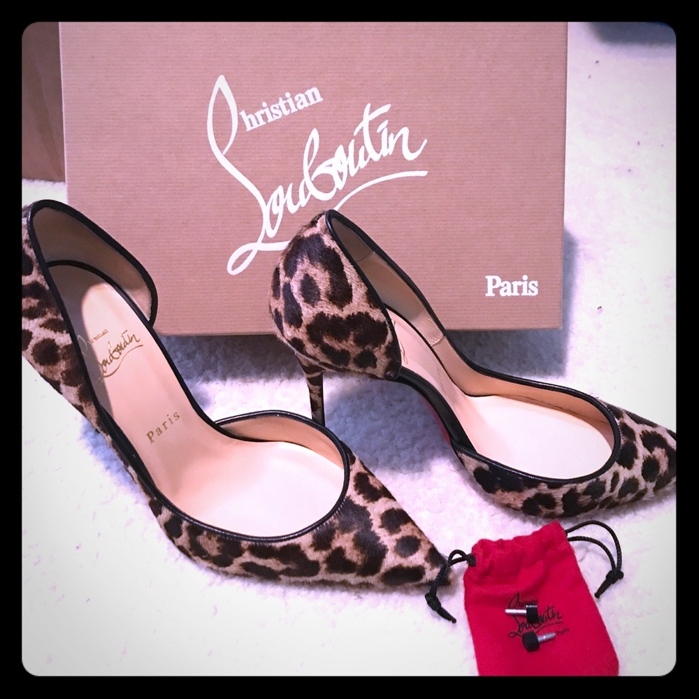 Leopard-print Christian Louboutins