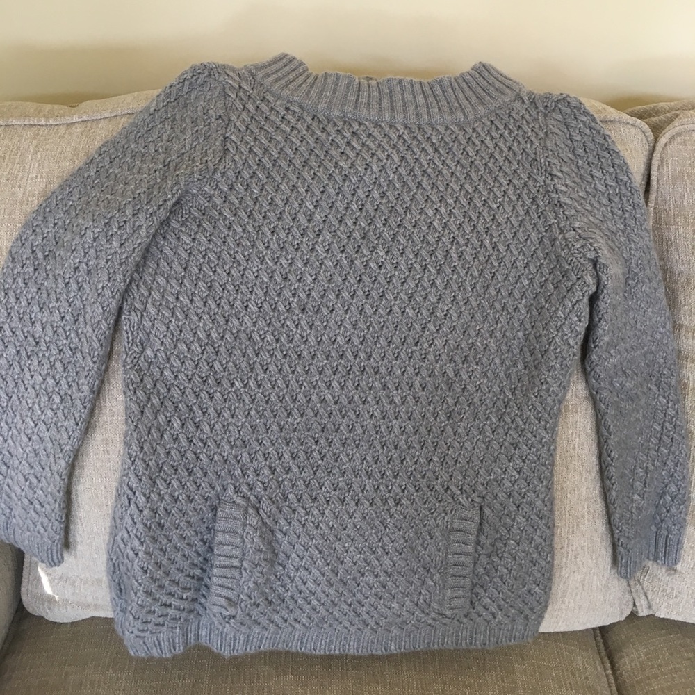Talbots Petite S Grey Pullover Sweater