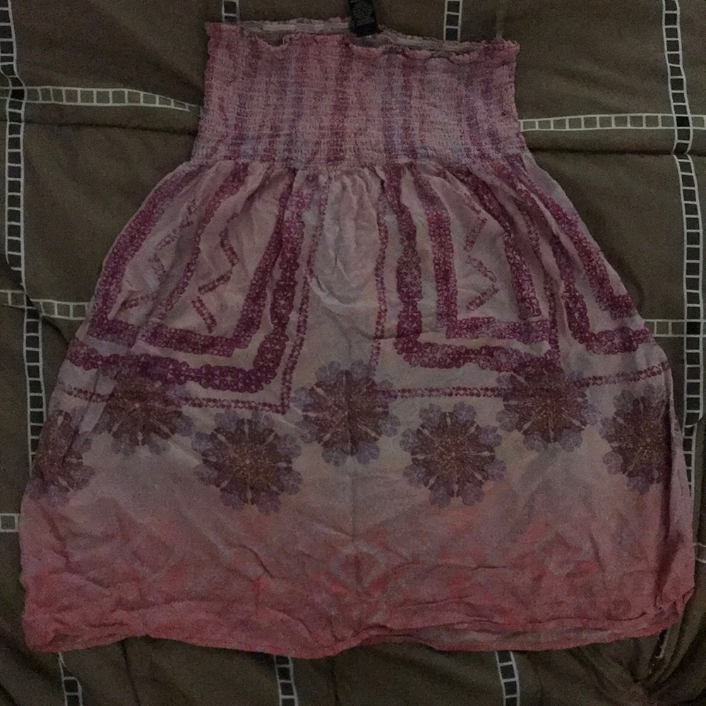 Rue 21 juniors fashion pink cute strapless top