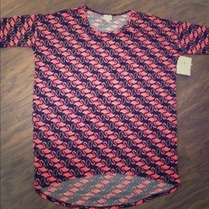 NWT lularoe Irma (flamingos)