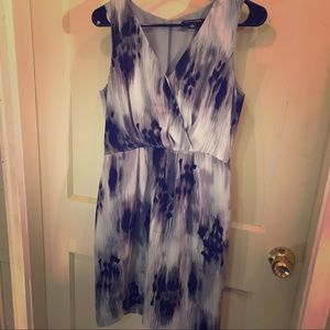 Banana Republic watercolor silk dress